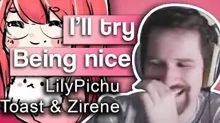 【LoL】Trying to be nice - Ft. LilyPichu, DisguisedToast & Zirene