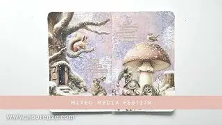Mega Online Mixed Media festijn door Judith