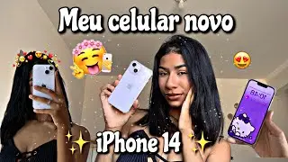 ✨MEU CELULAR NOVO IPHONE 14 🥹💕📱