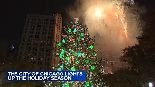 Chicago Christmas Tree lights up Millennium Park, Christkindlmarket opens as holiday fun begins