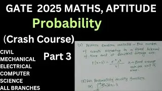 GATE MATHS AND APTITUDE MOST IMPORTANT TOPIC PROBABILITY | सिर्फ़ एक वीडियो से पूरा करें |