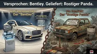 &bdquo;Versprochen: Bentley. Geliefert: Rostiger Panda.&ldquo;