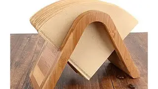 Perfect DECOR ACCENT for the COFFEE BAR! Bamboo Coffee Filter Rack from Amazon #ad #amazonfinds