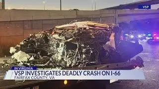 Man dies after crashing into sound wall on I-66 in Fairfax County: VSP