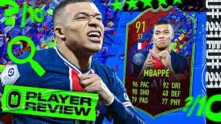 RECORD BREAKER MBAPPE PLAYER REVIEW | 91 MBAPPE REVIEW | PLAYER REVIEWS | FIFA 21 Ultimate Team