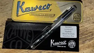 KAWECO 10000167 STUDENT BLACK MEDIUM FOUNTAIN PEN