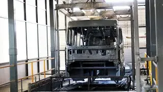 Electrophoresis Procedure Of Chinese 4x4 Off-road Bus #bus