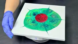 The PERFECT rose 🌹 acrylic pour technique