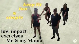 #6  Beginner Low Impact Body Weight Workout  Mother and Daughter Home workout