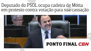 Deputado do PSOL, Glauber Braga ocupa cadeira de Motta em protesto contra vota&ccedil;&atilde;o para sua cassa&ccedil;&atilde;o