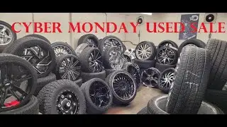 Cyber Monday Sale on all used rims and tires! #cybermonday #sales #used #specials