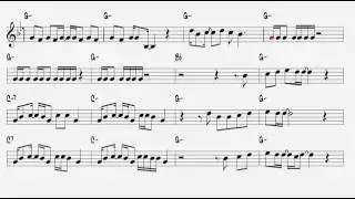 Could You Be Loved  Bob Marley  Alto Sax
