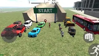 All car vs Ramp challenge video Indian bike driving 3d 💪 कौन जीतेगा जल्दी देखो भाई लोग #viralvideo 💪