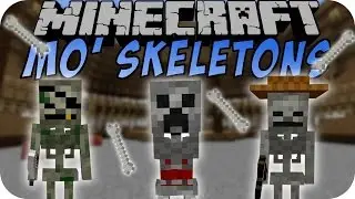 Minecraft MO' SKELETONS MOD (Herobrine Skelett, Creeper Skelett) [Deutsch]