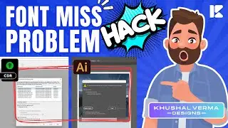 MISSING FONT PROBLEM solve in COREL & ILLUSTRATOR