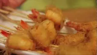 Shrimp Wrapped in Kataifi Phyllo, GARIDES KATAIFI: GreekRecipes.tv Patricia