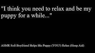 ASMR Soft Boyfriend Helps His Puppy (YOU!) Relax (Sleep Aid)