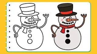 How to Draw a Snowman | Step-by-Step Tutorial
