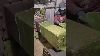 Dry grass packing process #short #machinery #tools
