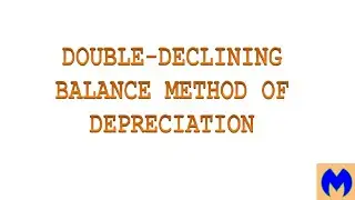 Double-declining balance method of depreciation
