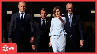 WATCH: Macron, Merz, Tusk & Sandu Unite at Moldova Independence Day | Historic EU Support | AC15