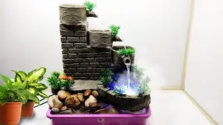 DIY Amazing New Cemented Fog Water Fountain | Mistmaker Fog Waterfalls
