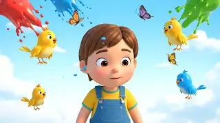 Blippi’s Paintbrush Made a Color Splash 🎨 | Nursery Rhymes for Kids & Baby Songs