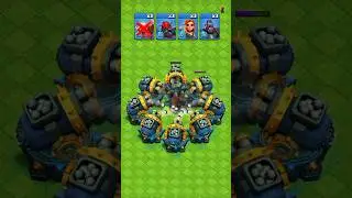 All temporary troops vs 8X multi-gear tower 😱 comment down your fav👇👇 #coc  #clashofclans  #shorts