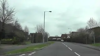 Driving Along Woodgreen Drive, Hastings Drive & Berkeley Way, Worcester, Worcestershire, England