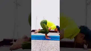 Bakasana or Crow Pose #yoga #yog #bakasana #crowpose #shivshaktiyog #yogacommunity  #peace #practice