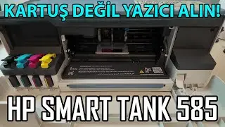FAHİŞ FİYATLI KARTUŞ DERDİNE SON! HP SMART TANK 585 KABLOSUZ YAZICI, TARAYICI, FOTOKOPİ! F/P KRALI 🫅