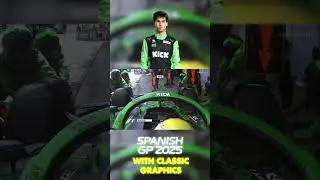 Gabriel Bortoleto's FASTEST 2.1s PIT STOP | 2025 Spanish Grand Prix with Classic Graphics #f1