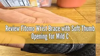 Review Fitomo Wrist Brace with Soft Thumb Opening for Mild Carpal Tunnel Tendonitis Arthritis Sprain