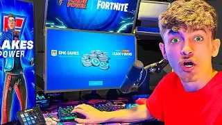 INVADI A CASA DO FLAKES E GASTEI TODOS VBUCKS DELE!