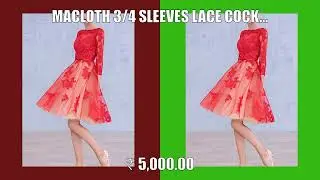 MACloth 3/4 Sleeves Lace Cocktail Dress Midi Red Wedding Party Formal GownMACloth 3/4 Sleeves L12...