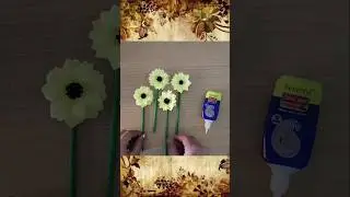 Yellow Paper Flowers Craft 🌼✨ #shorts