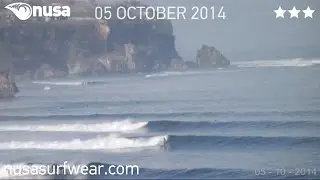 05-10- 2014 / ✰✰✰ / nusa's Daily Surf Video Report from the Bukit, Bali.