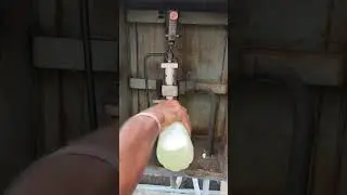 Practical demonstration of leakage detection using soap water. Air compressor leakage detection.