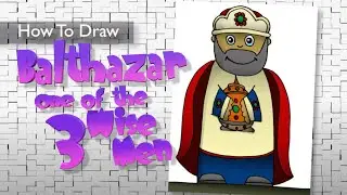 How to Draw Balthazar 🎄One of the 3 Wise Men 🎄Christmas ✝️ the Bible  ✝️ Step by Step ✝️ Frazier ✝️