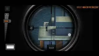 Sniper 3d Hacks Cheats #Man On Balcony #Tips & Tricks