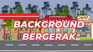 LOOP BACKGROUND CANTIK ~ JALAN RAYA PEDESAAN PERTOKOAN ~ NO COPYRIGHT