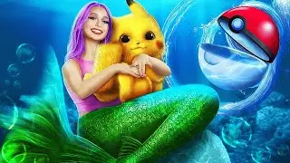 Mermaid Adopted Pokemon! My Pokemon Become Mermaid!  Pokemon in Real Life!