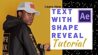 How to: Revealing Text with Shapes - Animation (After Effects & ShortCut Tutorial )