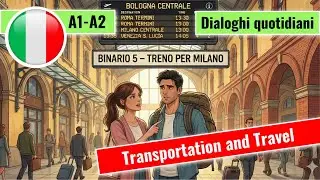 🇮🇹 Lesson 2: 10 Italian Travel Conversations (A1-A2) | Essential Phrases for Trains & Buses