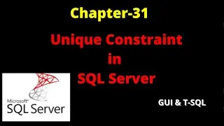 How to Create Unique constraint in SQL Server | Unique Constraint in SQL Server | Unique Constraint