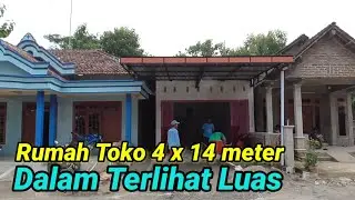 Rumah toko 4 x 14 meter dipinggir desa (ruko)