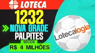 PALPITES LOTECA 1232 VEJA A NOVA GRADE DA LOTECA 1232 PR&Ecirc;MIO DE 4 MILH&Otilde;ES DE REAIS NA LOTECA 1232
