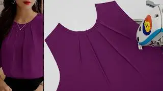 How to Sew a Perfect Pleated Neckline for an Elegant Blouse | Sewing Tips & Tricks