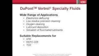 Get the lowest dollar/part cleaned with Vertrel(r) cleaning fluids