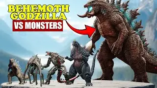 Behemoth Godzilla vs Giant Monsters | 3D Monster Size Comparison 2025